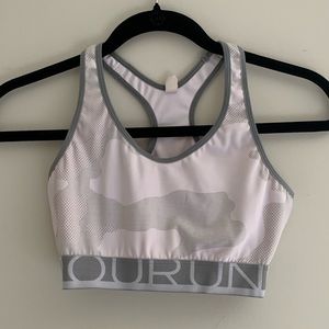 Under Armour White Camo Sports Bra